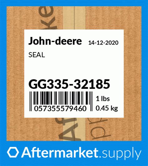 John Deere SEAL GG335